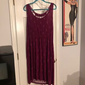 Purple Plus Size Old Navy Dress 2X